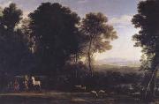 Claude Lorrain Landscape with Erminia and the Shepherds (mk17) oil painting on canvas